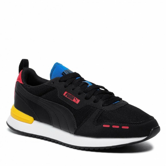 Puma R78 Low Top Mens Casual Lifestyle Shoes Black Red 373117-38 NEW Sz 12 main image 11